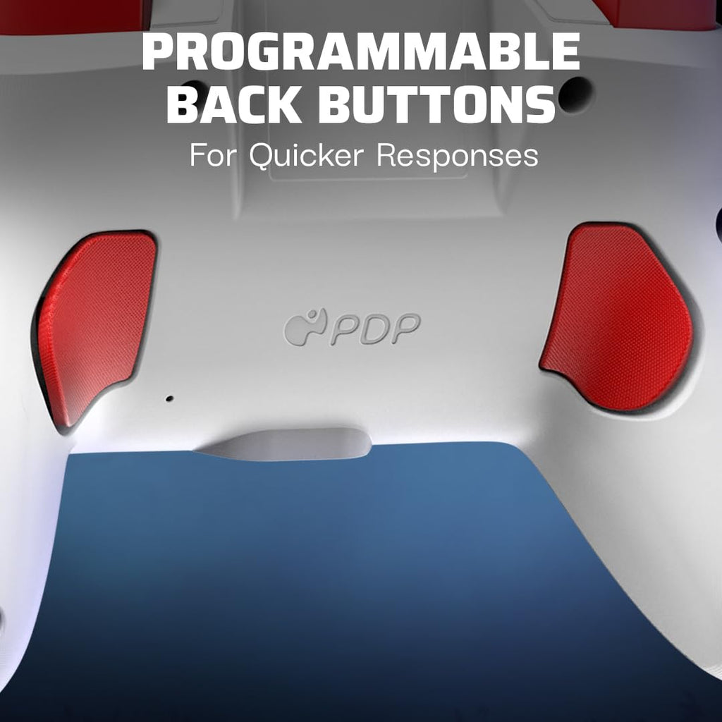 PDP Rematch Glow Wireless Gaming Controller Boo Hoo Nintendo Switch 2. Lite | Also works with OLED. Motion Controls. Rechargeable 40-Hr Battery. 2 Mappable Back Buttons. Mario Boo-Hoo Glow Red & White