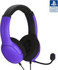 PDP Airlite Wired Gaming Headset for PS5. PS5. PlayStation & PC | Licensed for PlayStation. Noise-Cancelling Flip-to-Mute Mic. Lightweight yet Durable Design. 3.5mm Jack. Ultraviolet Purple
