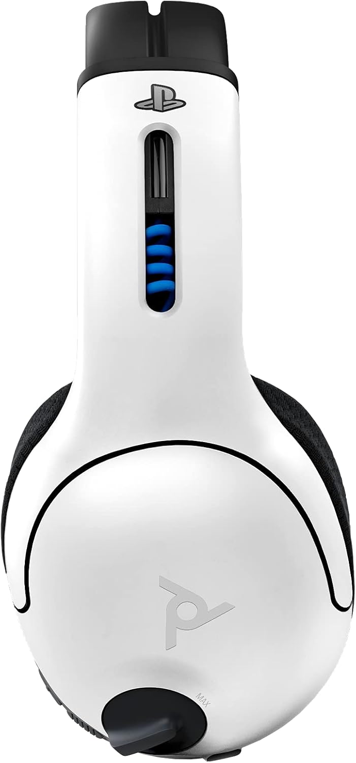 PDP LVL50 Wireless Stereo Gaming Headset. Officially Licensed by Sony PlayStation 5. PS5/PS4/PS3/PC. Lightweight Durable 40 Foot Connection. Noise-canceling Flip-to-Mute Mic. White