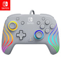 PDP Afterglow Wave Wired RGB Gaming Controller for Nintendo Switch 2. Lite | Also works with Switch OLED. RGB LED Lighting. 2 Mappable Back Buttons. Audio Controls. Headset Jack. Motion Controls. Gray