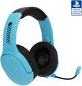 PDP AIRLITE Pro Wireless Stereo Gaming Headset. Officially Licensed by Sony PlayStation 5. PS5/PS4/PS3/PC. Lightweight Durable 40 Foot Connection. Noise-canceling Flip-to-Mute Mic. Neptune Blue