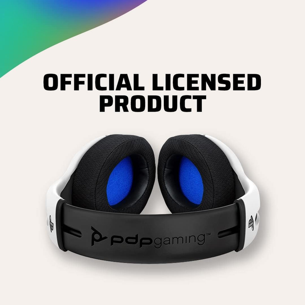 PDP LVL50 Wireless Stereo Gaming Headset. Officially Licensed by Sony PlayStation 5. PS5/PS4/PS3/PC. Lightweight Durable 40 Foot Connection. Noise-canceling Flip-to-Mute Mic. White