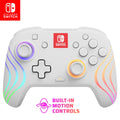 PDP Afterglow Wave Wireless RGB Gaming Controller for Nintendo Switch 2 | Nintendo Switch Lite. OLED. RGB LED Lighting. App Customization. Rechargeable 20-Hr Battery. 2 Mappable Back Buttons. White