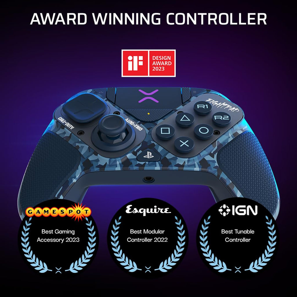 PDP Victrix Pro BFG Wireless Controller for PS4/PS5/PC. Sony 3D Audio. Modular Back Buttons/Clutch Triggers/Joystick. Call of Duty Midnight Mask