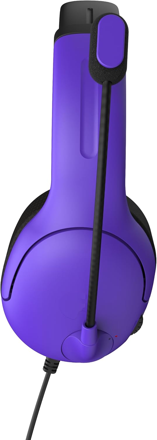 PDP Airlite Wired Gaming Headset for PS5. PS5. PlayStation & PC | Licensed for PlayStation. Noise-Cancelling Flip-to-Mute Mic. Lightweight yet Durable Design. 3.5mm Jack. Ultraviolet Purple