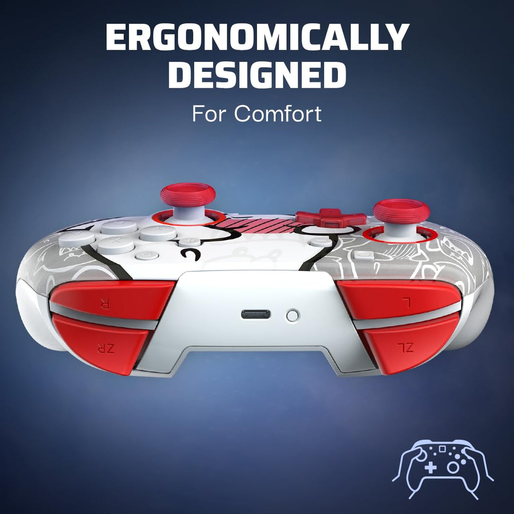 PDP Rematch Glow Wireless Gaming Controller Boo Hoo Nintendo Switch 2. Lite | Also works with OLED. Motion Controls. Rechargeable 40-Hr Battery. 2 Mappable Back Buttons. Mario Boo-Hoo Glow Red & White