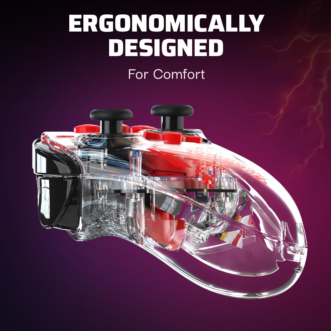 PDP REALMz Wireless Controller: Sonic Shadow Space Colony Nintendo Switch 2 | Licensed for Nintendo & SEGA, Customizable LED Lighting, 30-Hr Battery, Motion Controls, Sonic Space Shadow Colony Ark