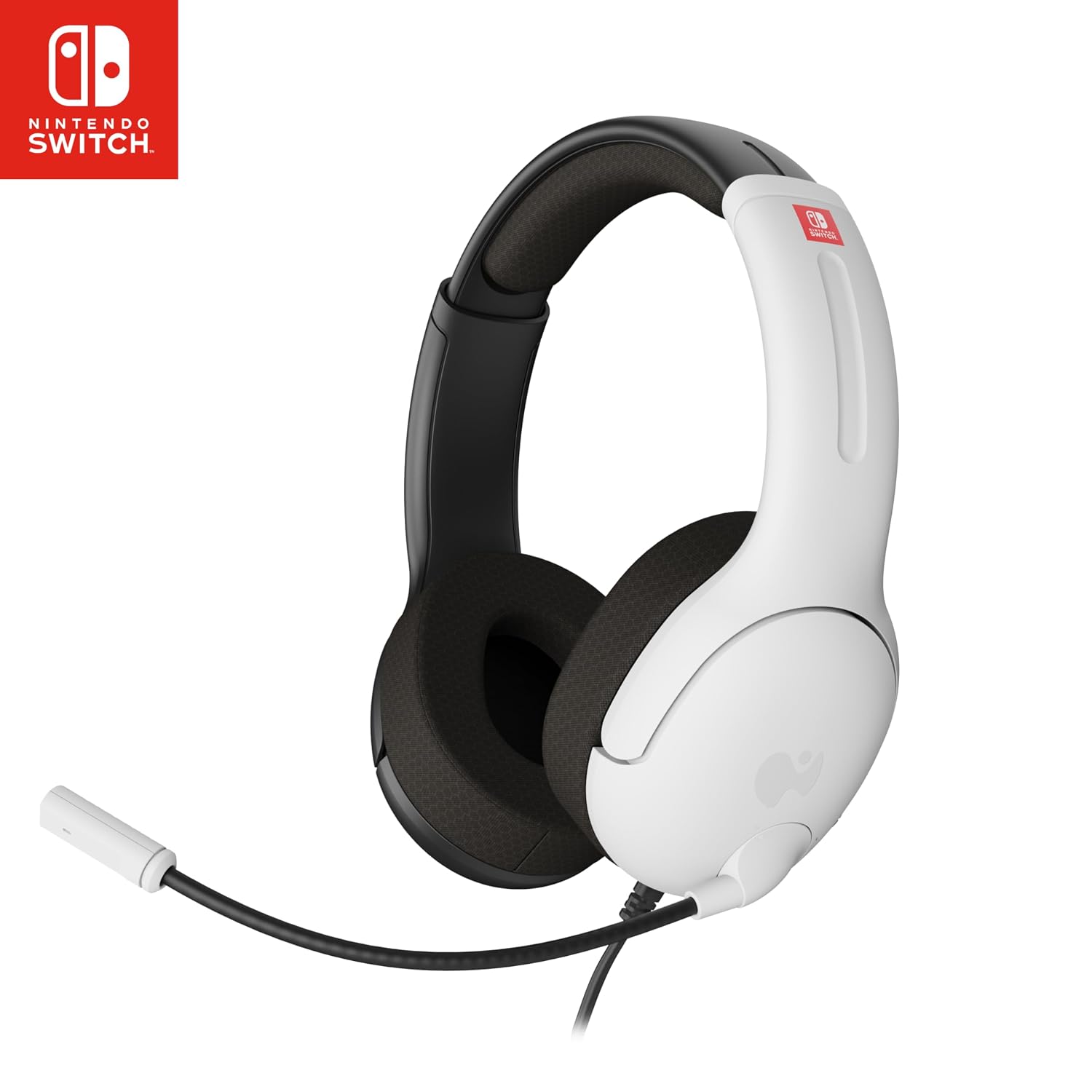 PDP Gaming AIRLITE Stereo Headset with Mic for Nintendo Switch/Lite/OLED - Wired Power Noise Cancelling Microphone. Lightweight. Soft Comfort On Ear Headphones (Moonlight Black/Blue)