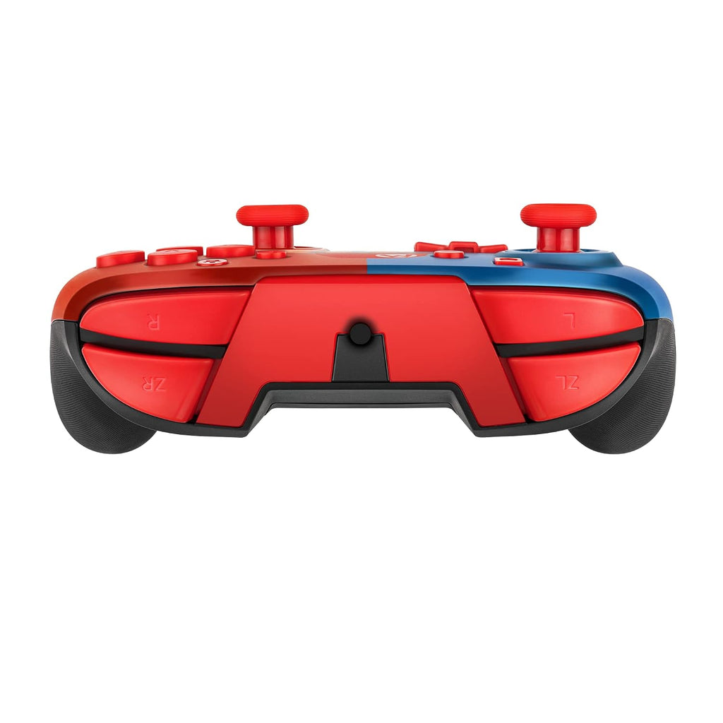 PDP REMATCH Enhanced Wired Power Nintendo Switch Pro Controller. Officially Licensed Switch Lite/OLED Compatible Gamepad. Customizable Programmable Buttons. Super Mario Power Pose (Red & Blue)