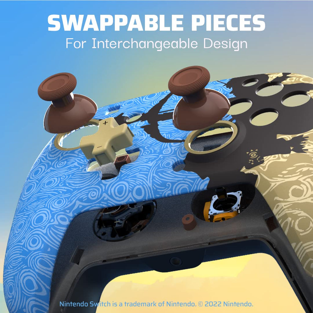 PDP REMATCH Enhanced Wired Power Nintendo Switch Pro Controller. Officially Licensed Switch Lite/OLED Compatible Gamepad. Customizable Programmable Buttons. Legend of Zelda BoTW Ancient Arrow