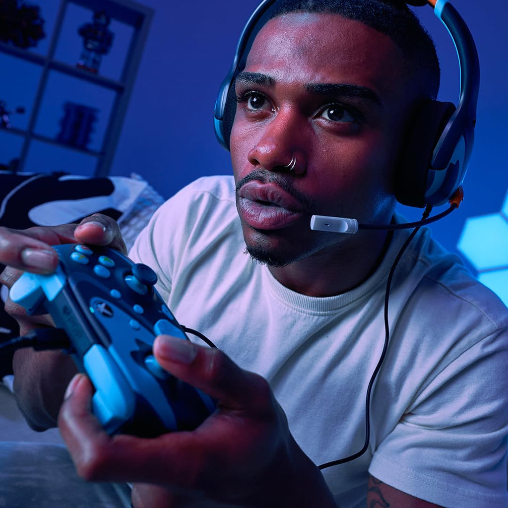 PDP Gaming REMATCH GLOW Enhanced Wired ControllerLicensed Xbox Series X|S Gamepad, Xbox One, Windows PC, Mappable Back Buttons, Audio Controls, Customizable Companion App: Blue Tide Glow in the Dark