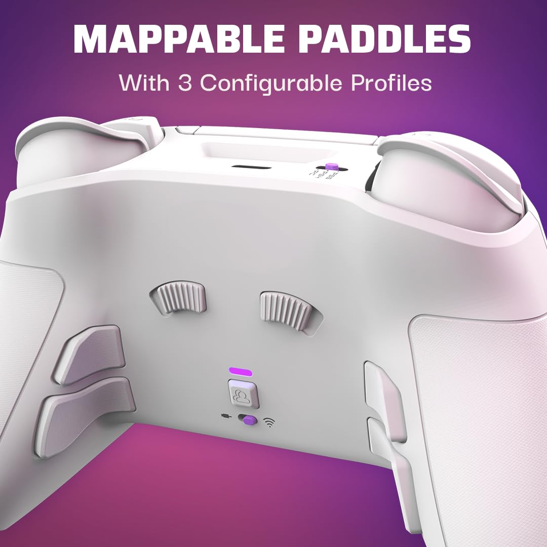 PDP Victrix Pro BFG Wireless Gaming Controller for Playstation 5 / PS5. PS4. PC. Modular Esports Gamepad. Remappable Buttons. Customizable Triggers/Paddles/D-Pad/Fightpad. PC App. White