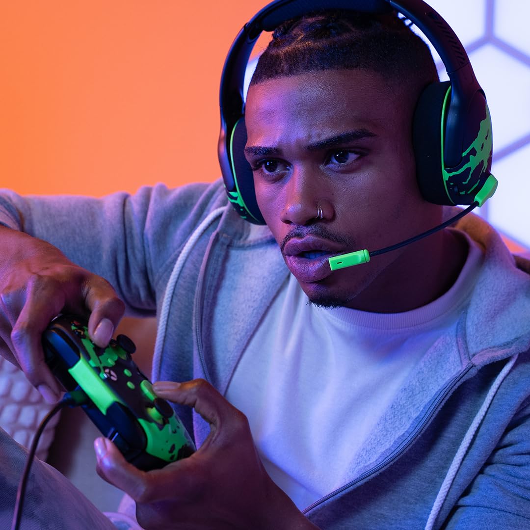 PDP Rematch Glow Enhanced Wired Controller for Xbox Series X|S & Xbox One | Licensed for Xbox & PC. 2 Mappable Back Buttons. Advanced Customization in Companion App. Glow-in-the-Dark. Jolt Green