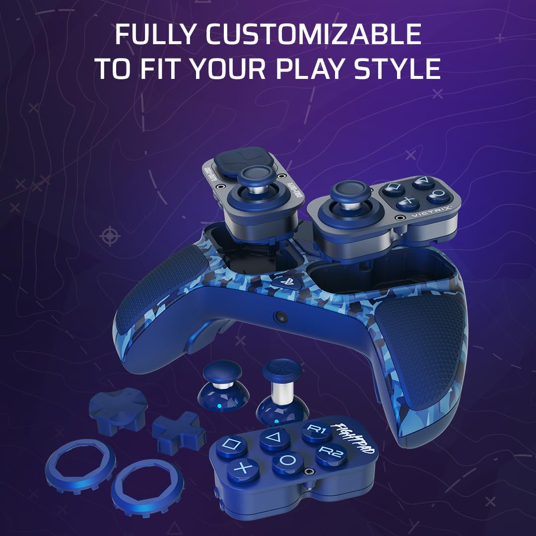 PDP Victrix Pro BFG Wireless Controller for PS4/PS5/PC. Sony 3D Audio. Modular Back Buttons/Clutch Triggers/Joystick. Call of Duty Midnight Mask