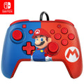 PDP REMATCH Enhanced Wired Power Nintendo Switch Pro Controller. Officially Licensed Switch Lite/OLED Compatible Gamepad. Customizable Programmable Buttons. Super Mario Power Pose (Red & Blue)