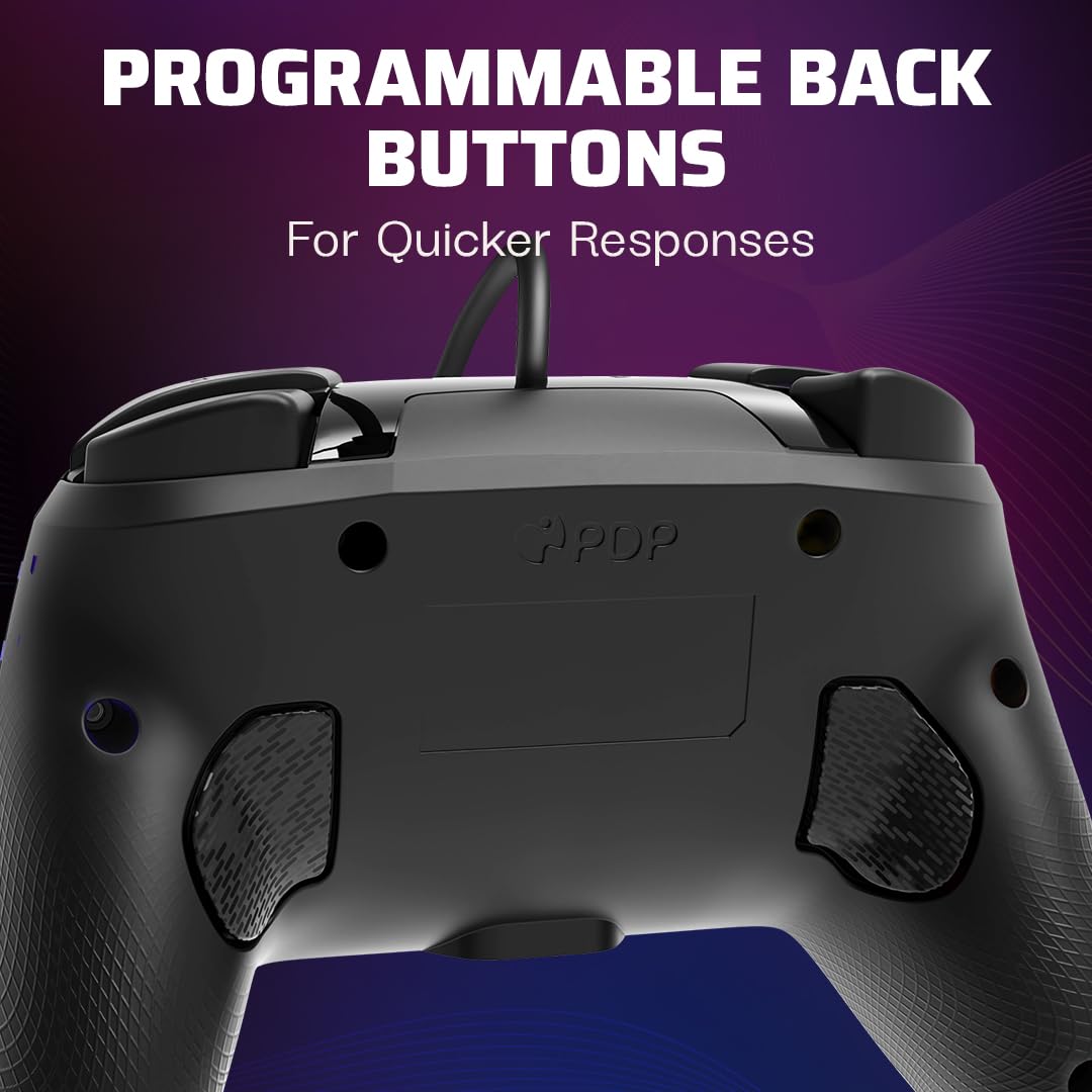 PDP Afterglow Wave Wired RGB Gaming Controller - Officially Licensed for Nintendo Switch. Switch Lite & Switch - OLED Model. Nintendo Switch 2. Customizable Lighting. RGB - Black
