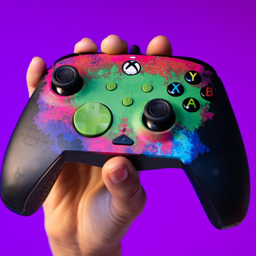 PDP Space Dust Bundle Pack: Rematch Glow Advanced Wired Controller & AIRLITE Glow Wired Headset for Xbox Series X|S, Xbox One, & Windows 10/11 PC, Licensed for Xbox