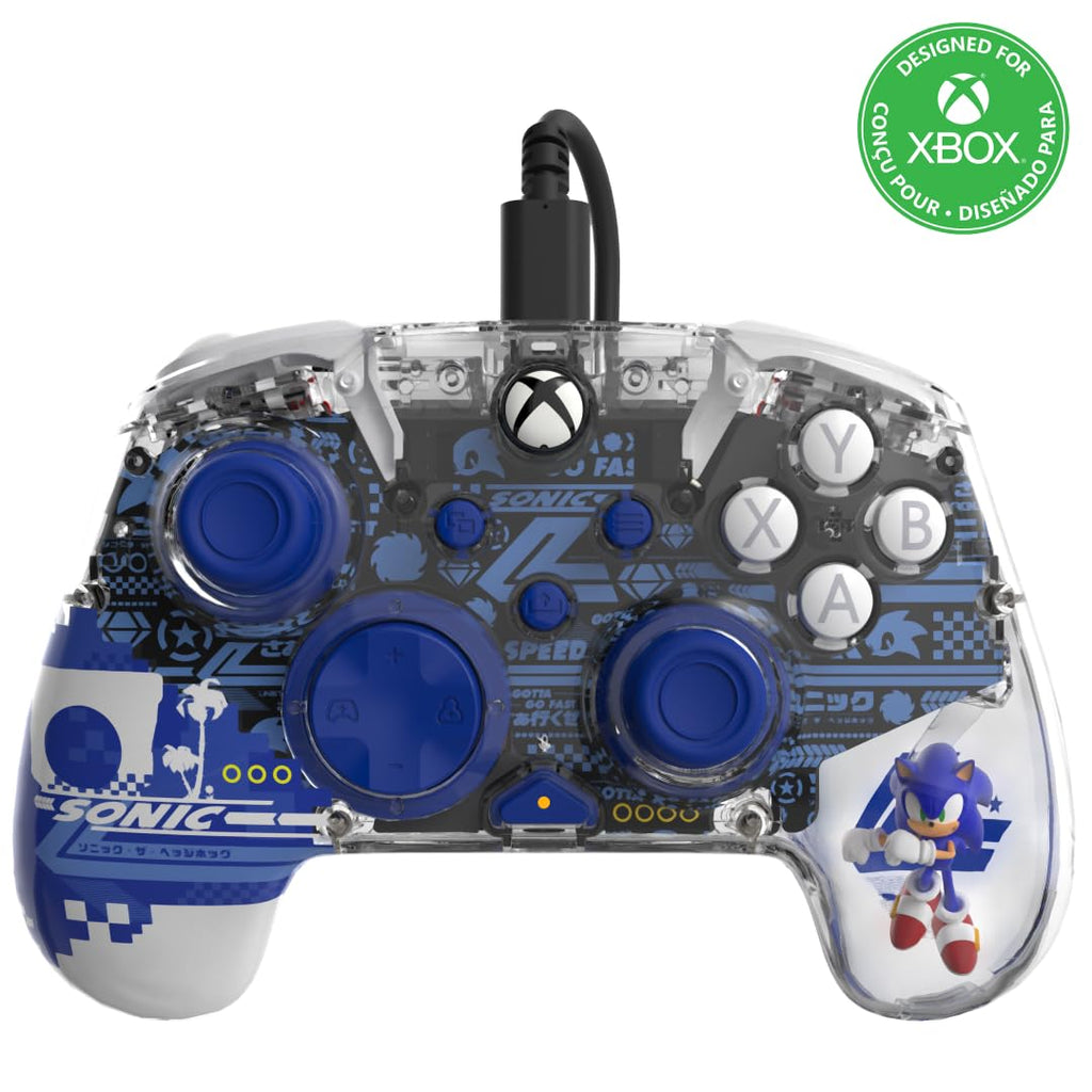 PDP REALMz Wired Xbox Controller Licensed for Series X|S. Xbox One. Windows 10/11 PC. LED Lighting Collectible Sonic Superstars. Programmable Buttons/Triggers. PC Control Hub App