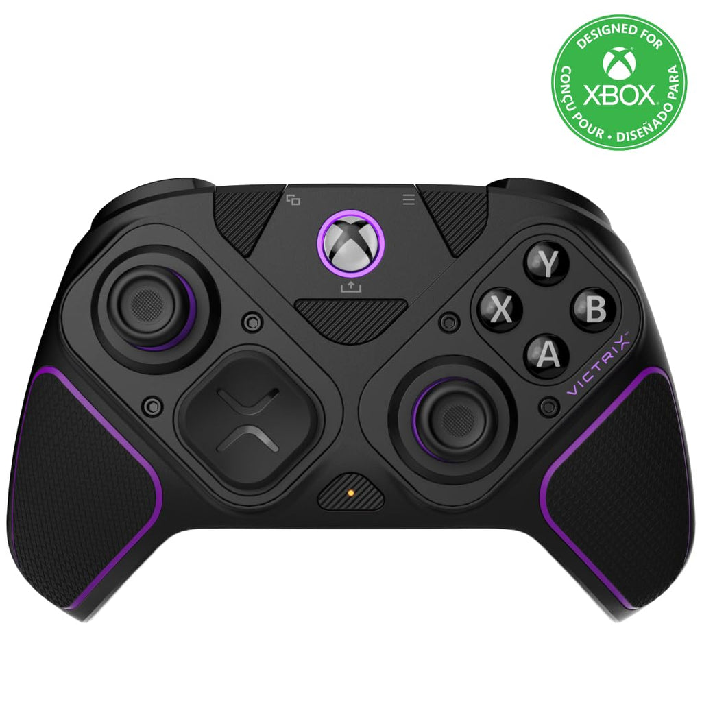 Victrix Pro BFG Wireless Gaming Controller - Xbox Series X|S. Xbox One & PC | Dolby Atmos. 4 Mappable Back Buttons. Interchangeable Thumbsticks & D-Pads. Customizable Hair Triggers & Paddles. White