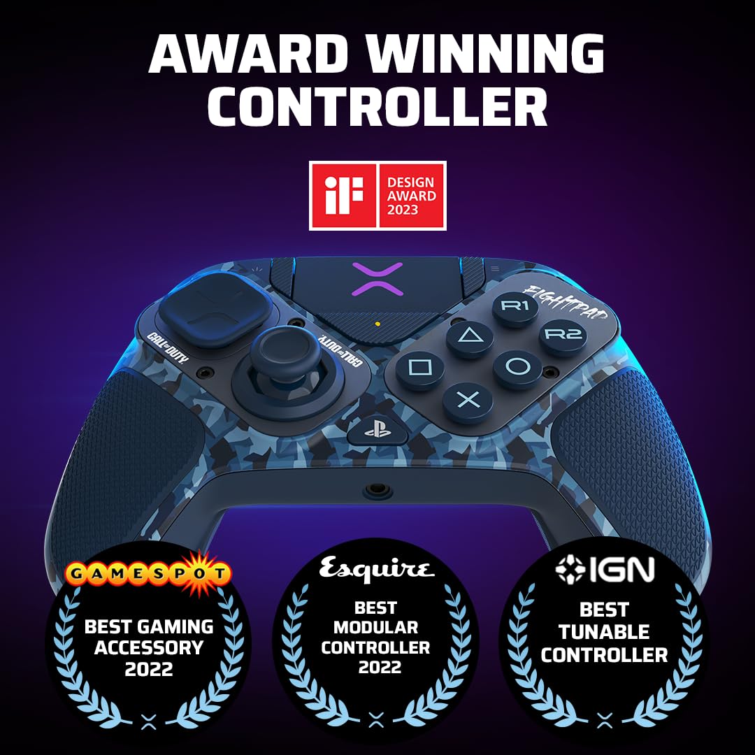 PDP Victrix Pro BFG Wireless Controller for PS4/PS5/PC. Sony 3D Audio. Modular Back Buttons/Clutch Triggers/Joystick. Call of Duty Midnight Mask