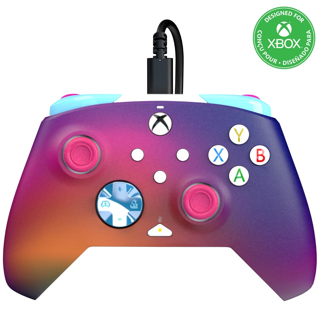 PDP Rematch Enhanced Wired Gaming Controller for Xbox Series X|S & Xbox One | Licensed for Xbox & PC. 2 Mappable Back Buttons. Adjustable Triggers. Audio Controls. Companion App. Gamepad. Australian Opal