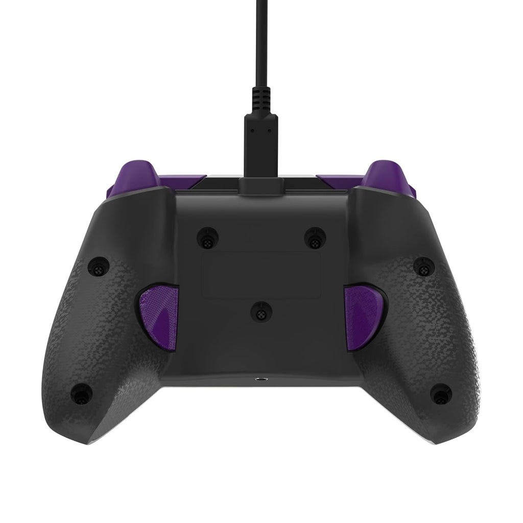 PDP Rematch Enhanced Wired Gaming Controller for Xbox Series X|S & Xbox One | Licensed for Xbox & PC. 2 Mappable Back Buttons. Adjustable Triggers. Audio Controls. Companion App. Gamepad. Purple Fade