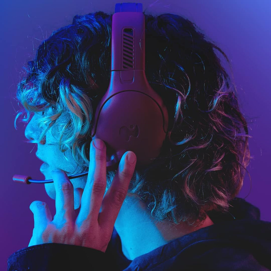 PDP AIRLITE Pro Wireless Stereo Gaming Headset. Officially Licensed by Sony PlayStation 5. PS5/PS4/PS3/PC. Lightweight Durable 40 Foot Connection. Noise-canceling Flip-to-Mute Mic. Cosmic Red