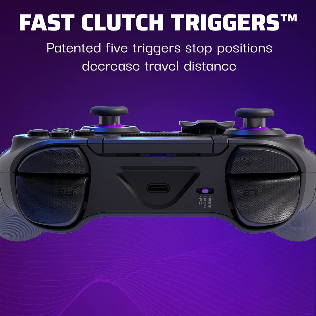 PDP Victrix Pro BFG Wireless Gaming Controller for Playstation 5 / PS5. PS4. PC. Modular Esports Gamepad. Remappable Buttons. Customizable Triggers/Paddles/D-Pad/Fightpad. PC App. Black