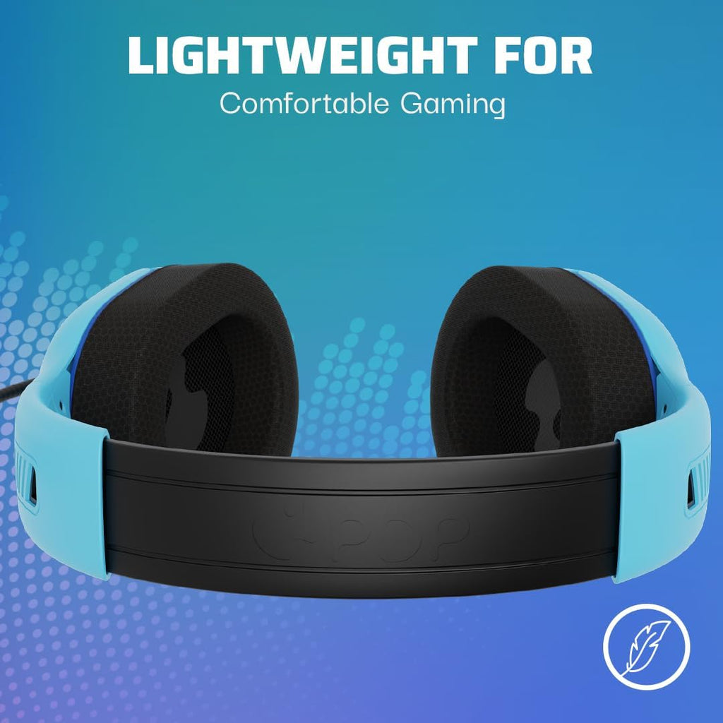 PDP AIRLITE Pro Wireless Stereo Gaming Headset. Officially Licensed by Sony PlayStation 5. PS5/PS4/PS3/PC. Lightweight Durable 40 Foot Connection. Noise-canceling Flip-to-Mute Mic. Neptune Blue