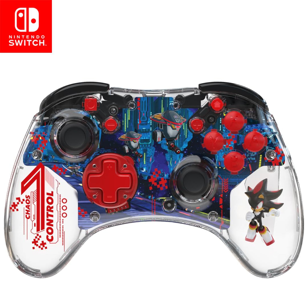 PDP REALMz Wireless Controller: Sonic Shadow Space Colony Nintendo Switch 2 | Licensed for Nintendo & SEGA, Customizable LED Lighting, 30-Hr Battery, Motion Controls, Sonic Space Shadow Colony Ark