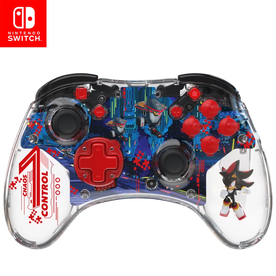 PDP REALMz Wireless Controller: Sonic Shadow Space Colony Nintendo Switch 2 | Licensed for Nintendo & SEGA, Customizable LED Lighting, 30-Hr Battery, Motion Controls, Sonic Space Shadow Colony Ark