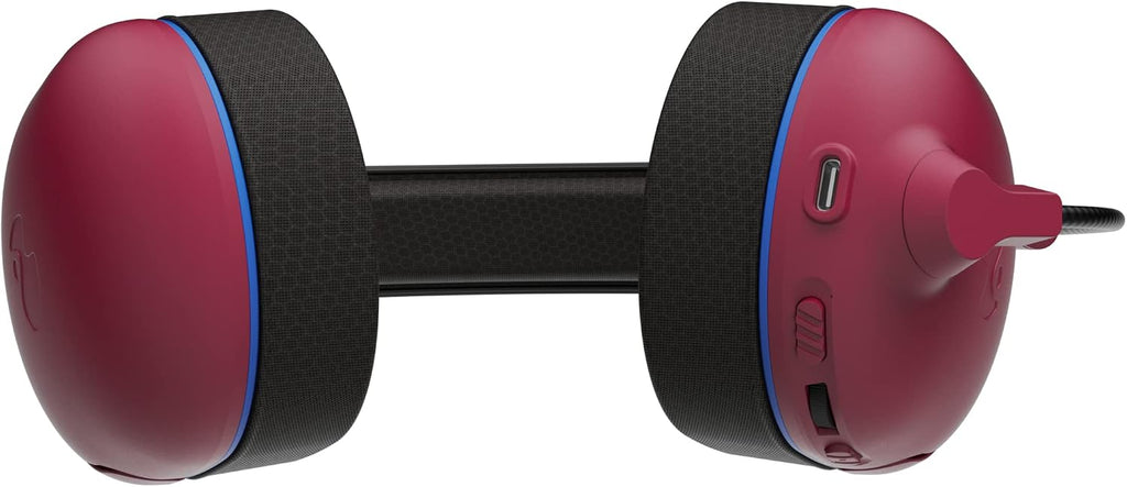 PDP AIRLITE Pro Wireless Stereo Gaming Headset. Officially Licensed by Sony PlayStation 5. PS5/PS4/PS3/PC. Lightweight Durable 40 Foot Connection. Noise-canceling Flip-to-Mute Mic. Cosmic Red