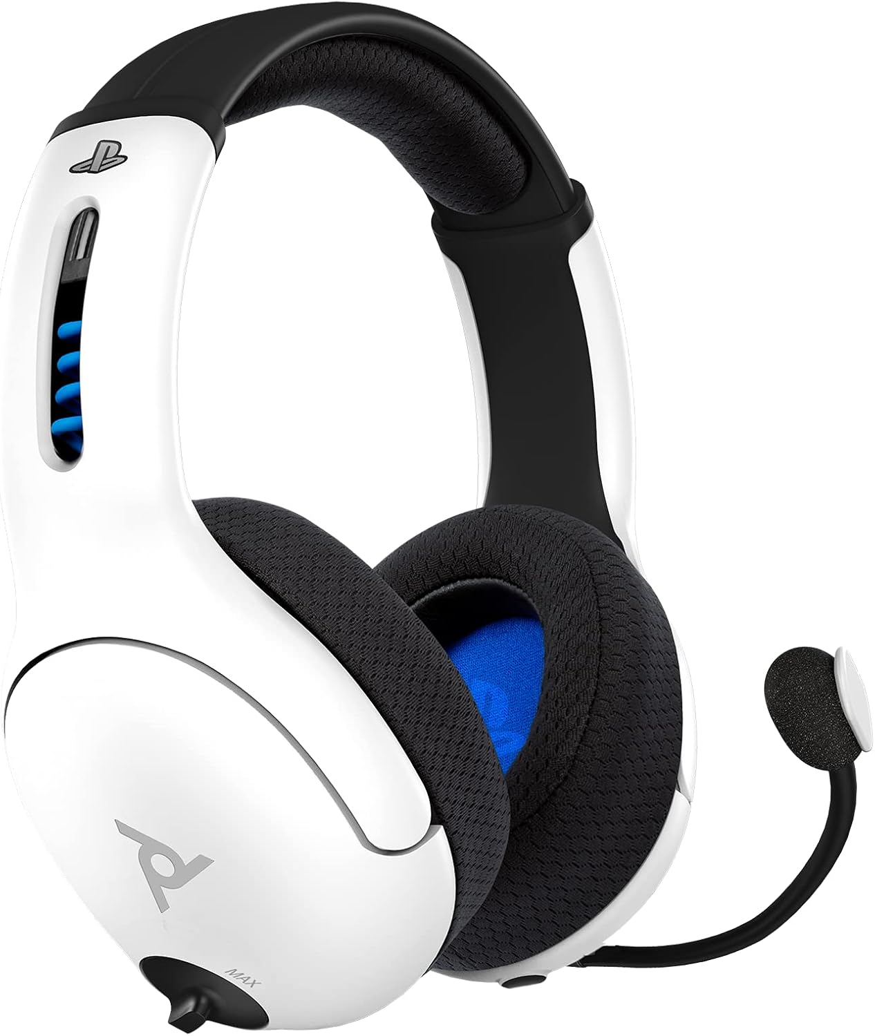 PDP LVL50 Wireless Stereo Gaming Headset. Officially Licensed by Sony PlayStation 5. PS5/PS4/PS3/PC. Lightweight Durable 40 Foot Connection. Noise-canceling Flip-to-Mute Mic. White