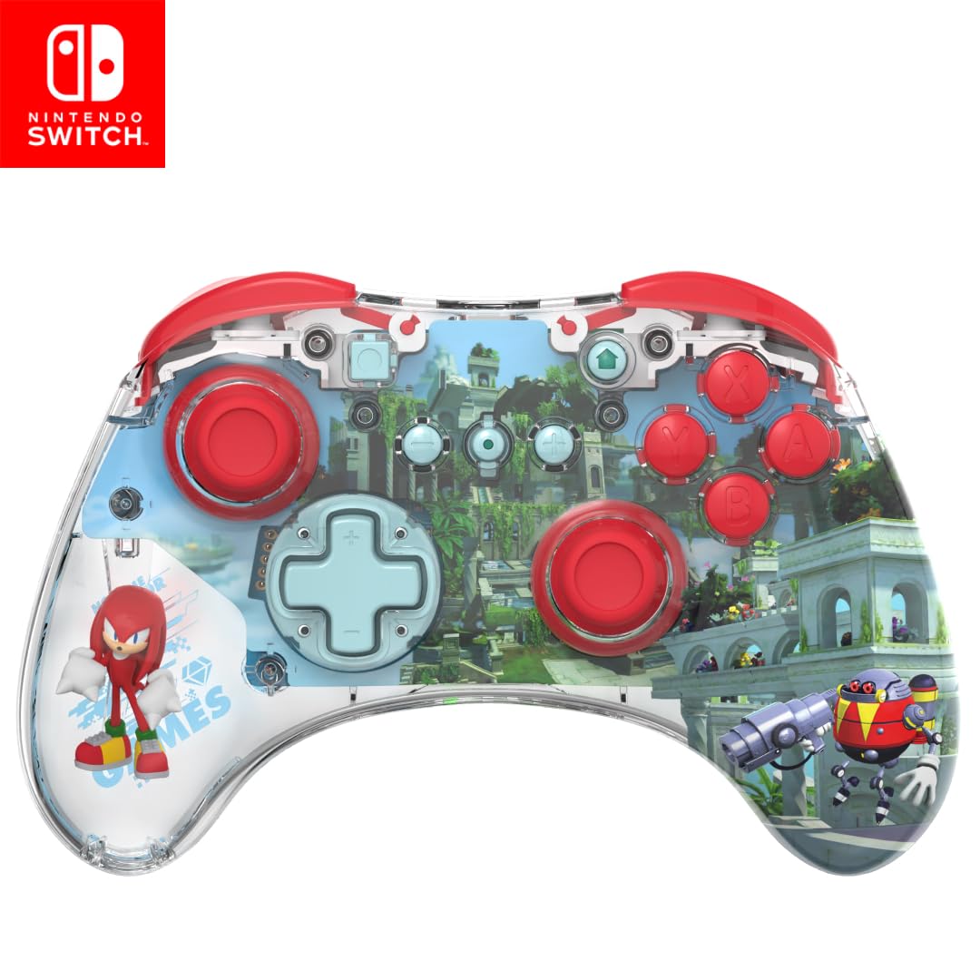 PDP REALMz Wireless Nintendo Switch Pro Controller. Customizable LED. Rechargeable Battery Power. 30 Foot Range. Licensed by Nintendo and SEGA