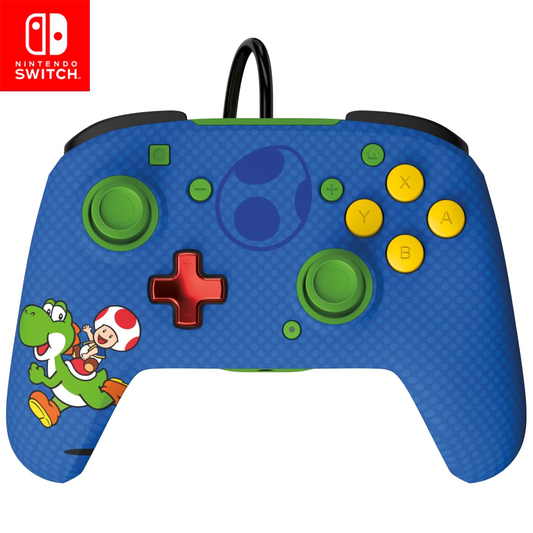 PDP REMATCH Wired Controller for Nintendo Switch/Lite/OLED - Toad & Yoshi
