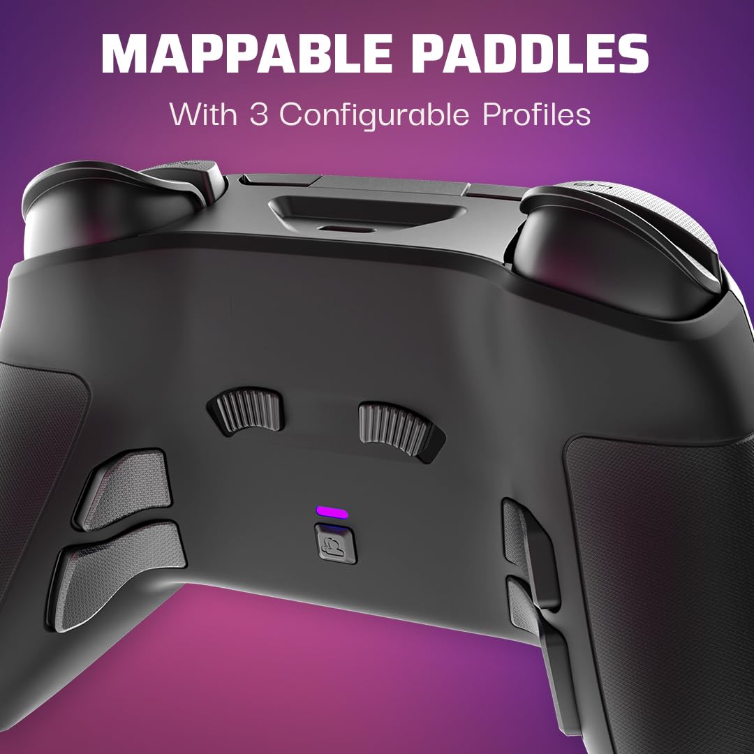 PDP Victrix Pro BFG Wireless Gaming Controller for Xbox Series X|S. Xbox One. Windows 10/11. Modular Gamepad. Dolby Atmos Audio. Remappable Buttons. Customizable Triggers/Paddles/D-Pad. PC App. Black