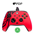PDP Rematch Enhanced Wired Gaming Controller for Xbox Series X|S & Xbox One | Licensed for Xbox & PC. 2 Mappable Back Buttons. Adjustable Triggers. Audio Controls. Companion App. Gamepad. Spirit Red