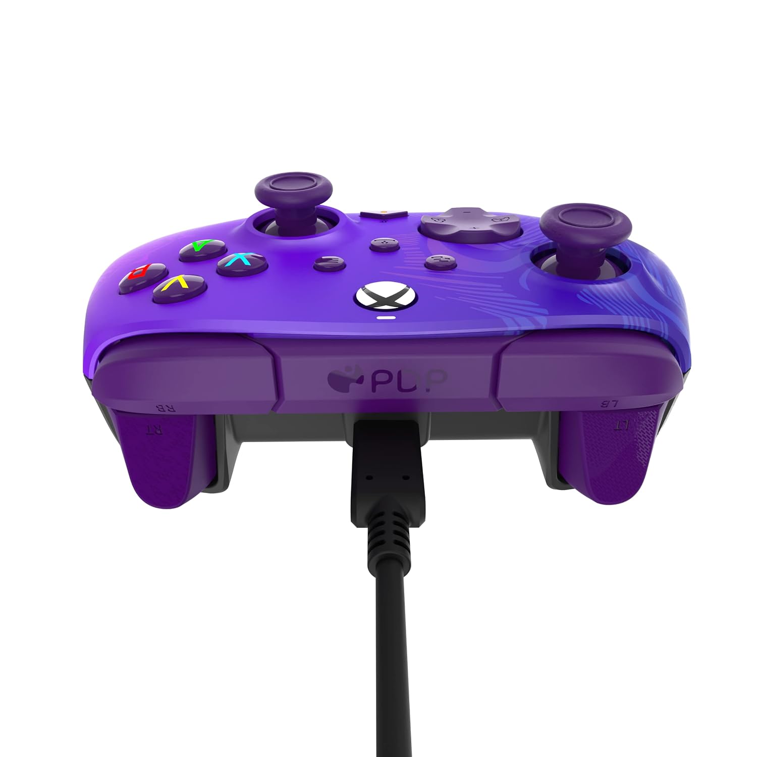 PDP Rematch Enhanced Wired Gaming Controller for Xbox Series X|S & Xbox One | Licensed for Xbox & PC. 2 Mappable Back Buttons. Adjustable Triggers. Audio Controls. Companion App. Gamepad. Purple Fade