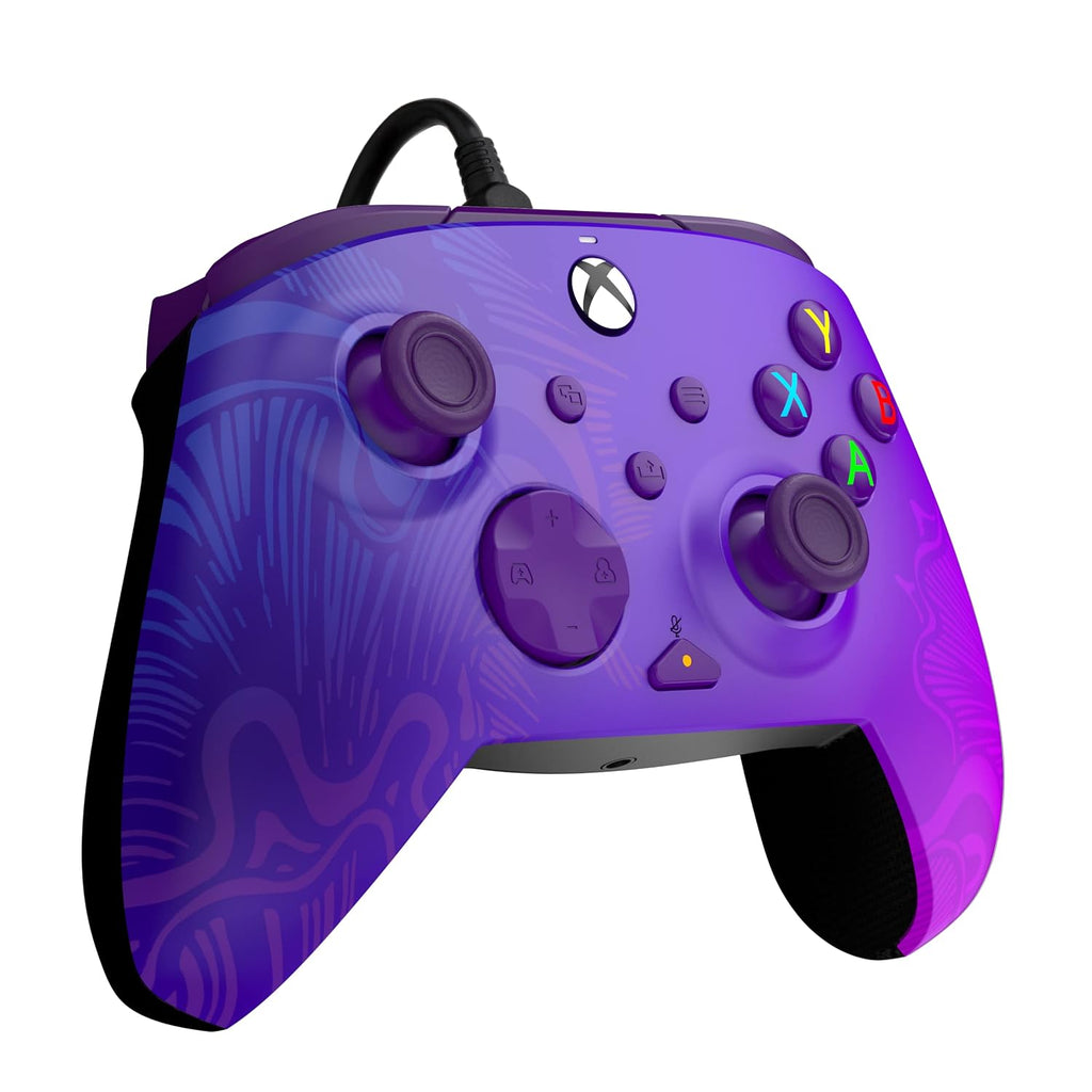 PDP Rematch Enhanced Wired Gaming Controller for Xbox Series X|S & Xbox One | Licensed for Xbox & PC. 2 Mappable Back Buttons. Adjustable Triggers. Audio Controls. Companion App. Gamepad. Purple Fade