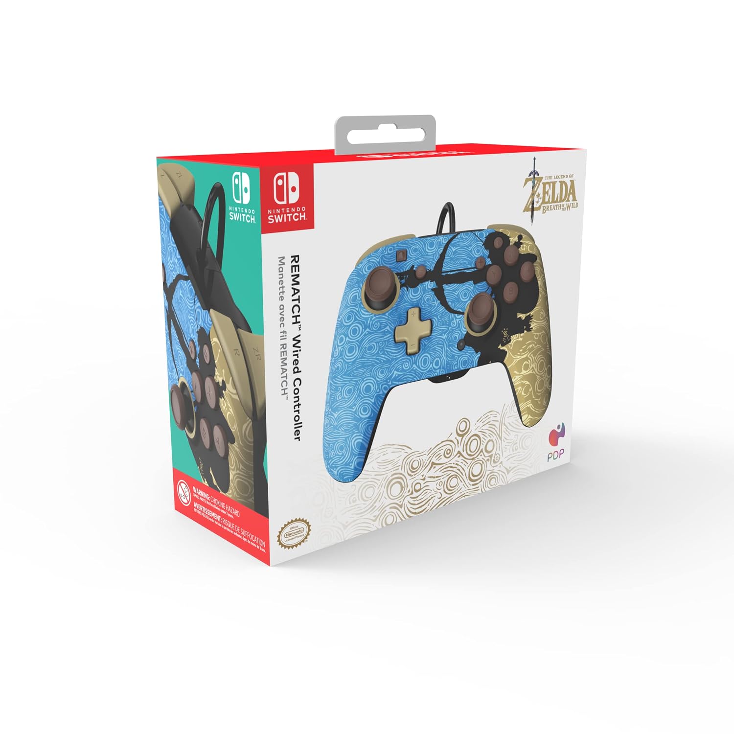 PDP REMATCH Enhanced Wired Power Nintendo Switch Pro Controller. Officially Licensed Switch Lite/OLED Compatible Gamepad. Customizable Programmable Buttons. Legend of Zelda BoTW Ancient Arrow