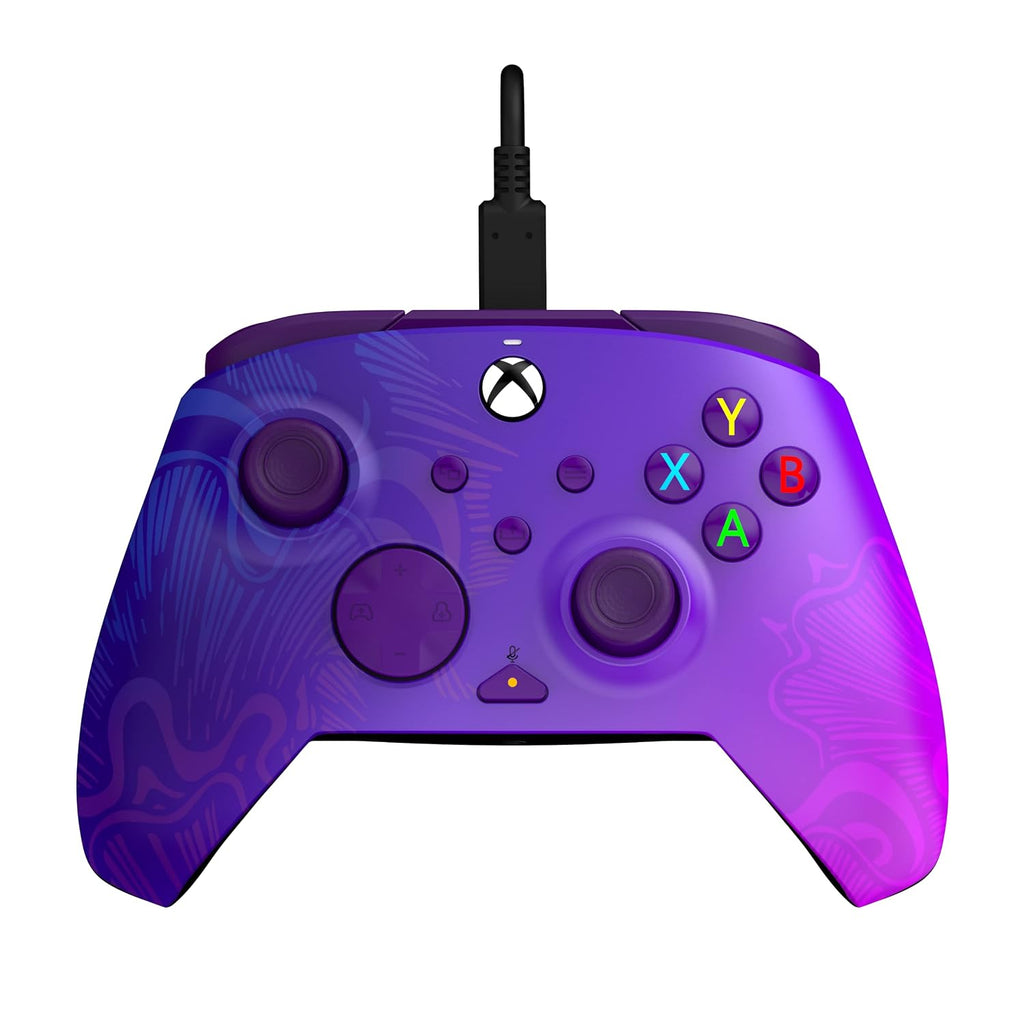 PDP Rematch Enhanced Wired Gaming Controller for Xbox Series X|S & Xbox One | Licensed for Xbox & PC. 2 Mappable Back Buttons. Adjustable Triggers. Audio Controls. Companion App. Gamepad. Purple Fade
