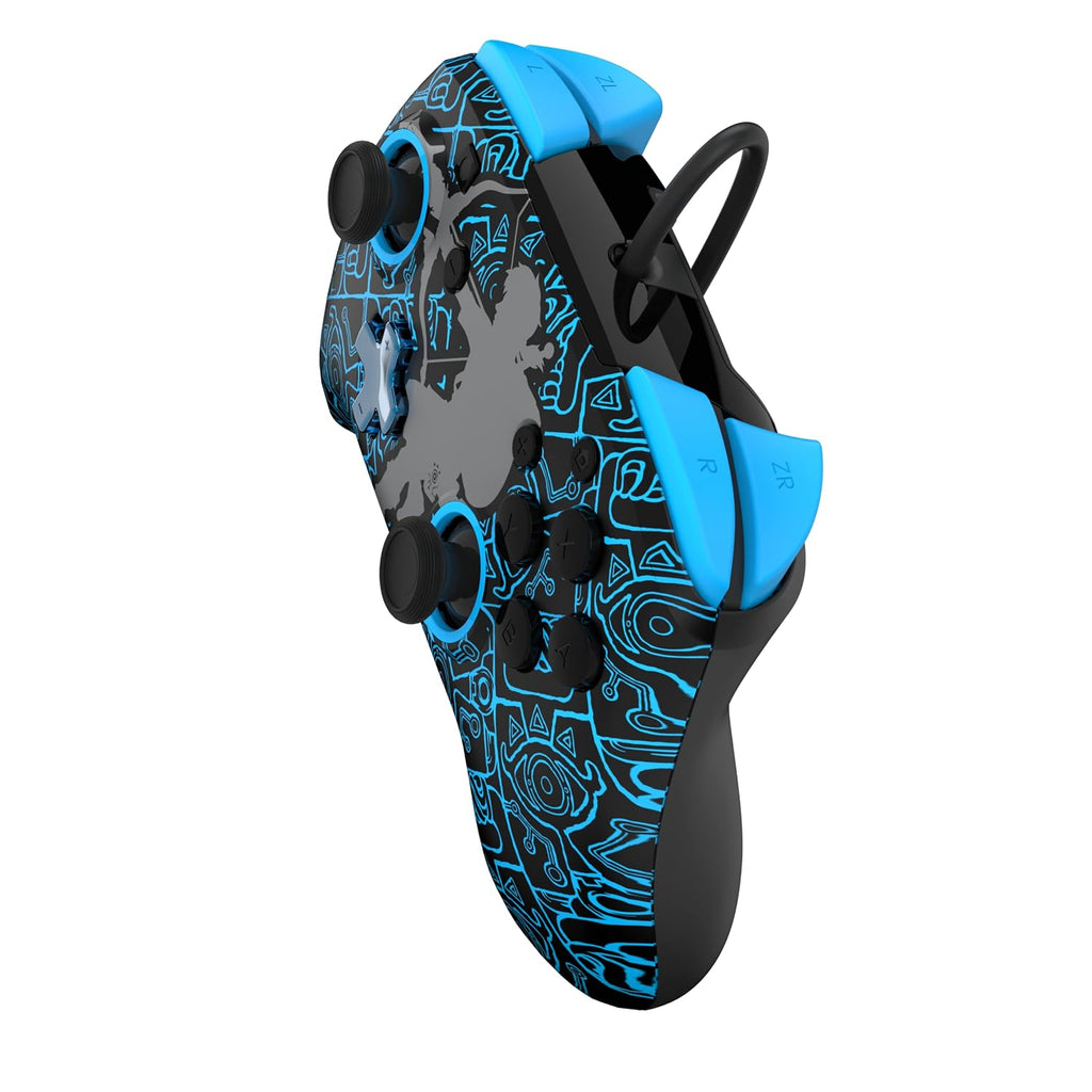 PDP Rematch Wired Gaming Controller: Sheikah Shoot - Officially Licensed for Nintendo Switch, Switch Lite & Switch - OLED Model, Nintendo Switch 2, Glow, Audio Controls, The Legend of Zelda