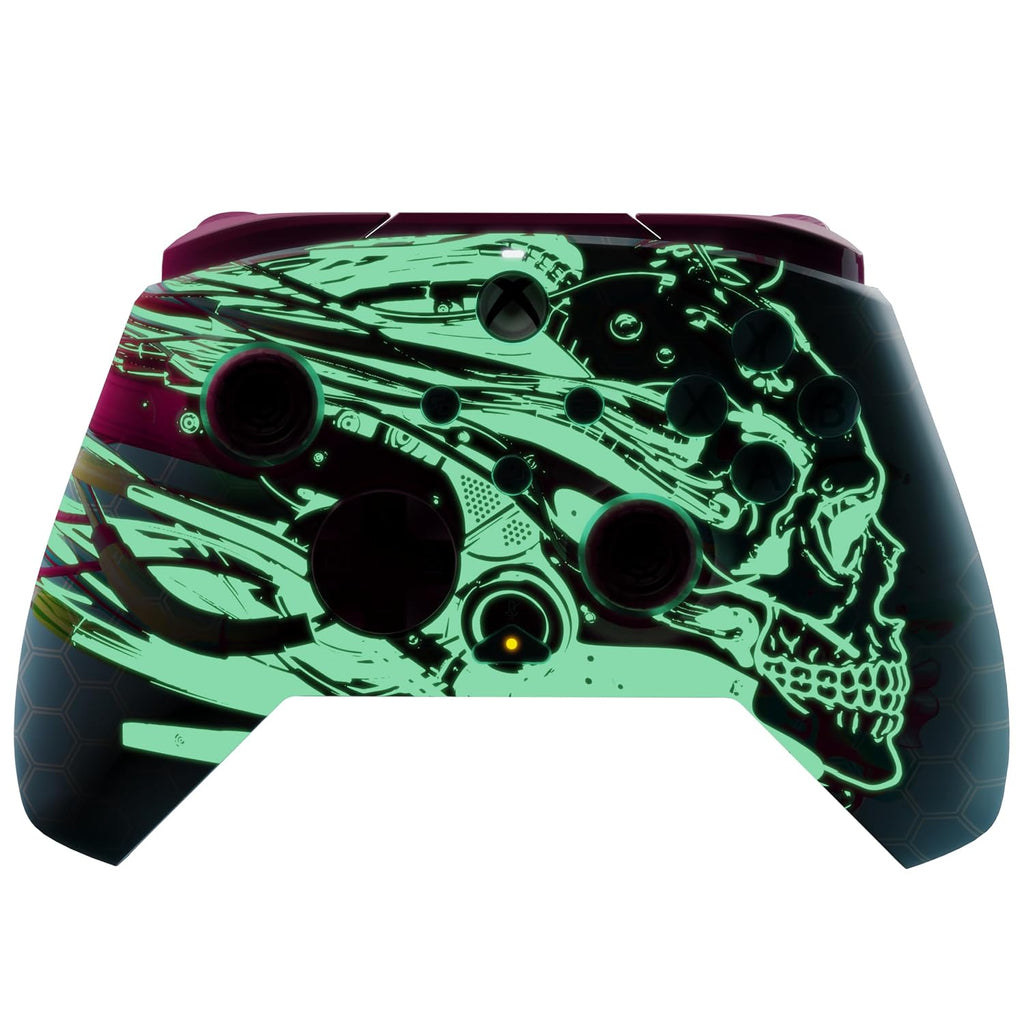 PDP Gaming REMATCH GLOW Enhanced Wired Gaming Controller: Licensed Glow in the Dark Gamepad for Xbox Series X|S, Xbox One, Windows PC, Mappable Back Buttons, Advanced Customizable App: Android Dreams
