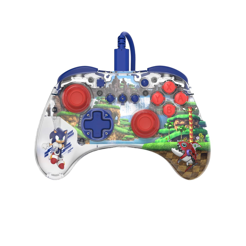 PDP REALMz Nintendo Switch Pro Controller. Customizable LED Lighting. 3.5mm Headphone Jack. Officially Licensed by Nintendo and SEGA