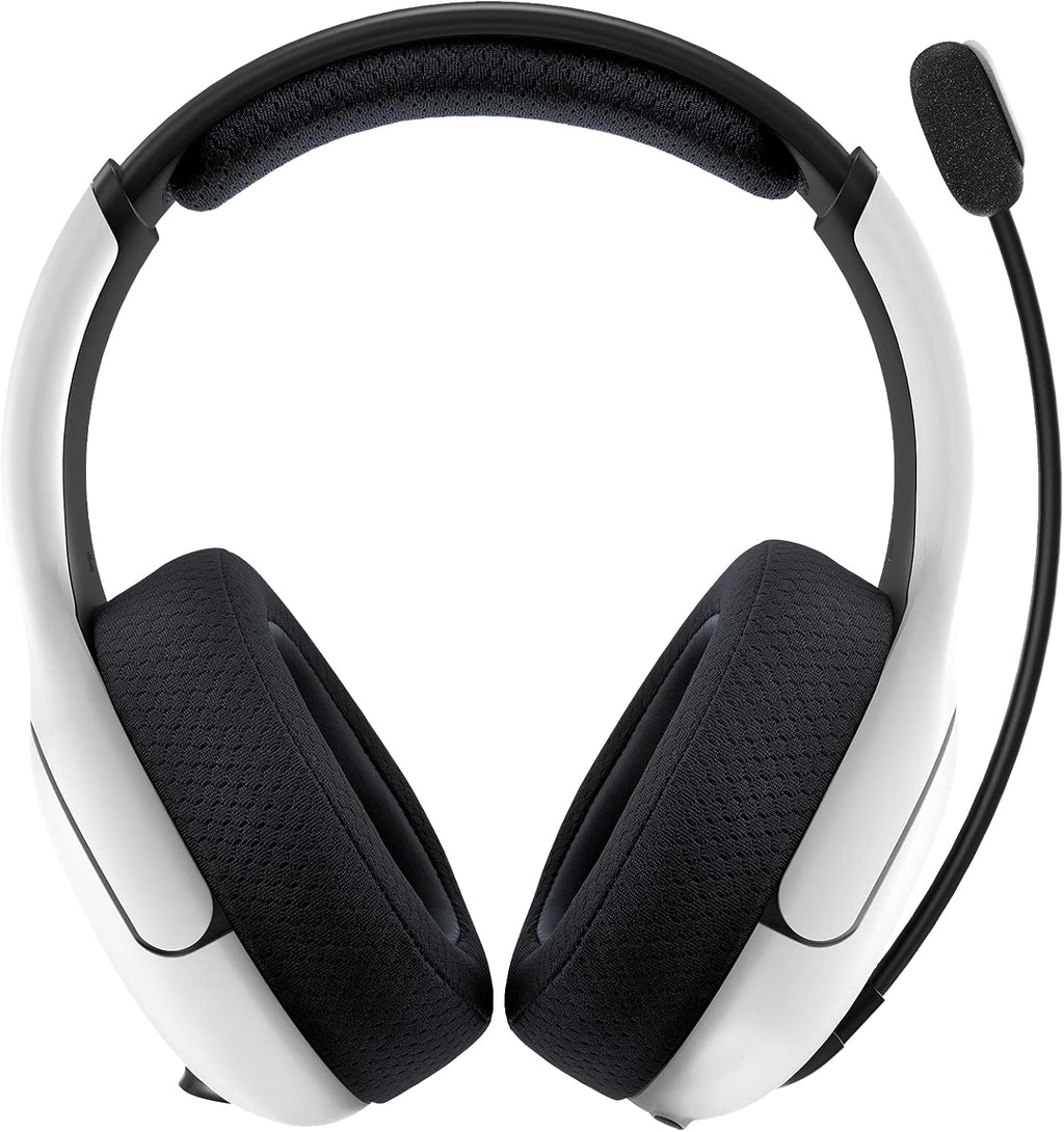 PDP LVL50 Wireless Stereo Gaming Headset. Officially Licensed by Sony PlayStation 5. PS5/PS4/PS3/PC. Lightweight Durable 40 Foot Connection. Noise-canceling Flip-to-Mute Mic. White