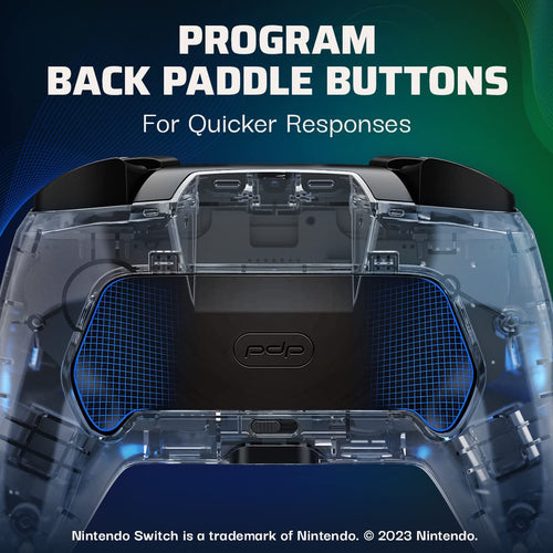 PDP Afterglow Wireless RGB Gaming Controller for Nintendo Switch 2. Lite | Nintendo Switch OLED. 2 Mappable Back Buttons. Rechargeable 40-Hr Battery. LED Lights. Motion Controls. Gamepad. Translucent