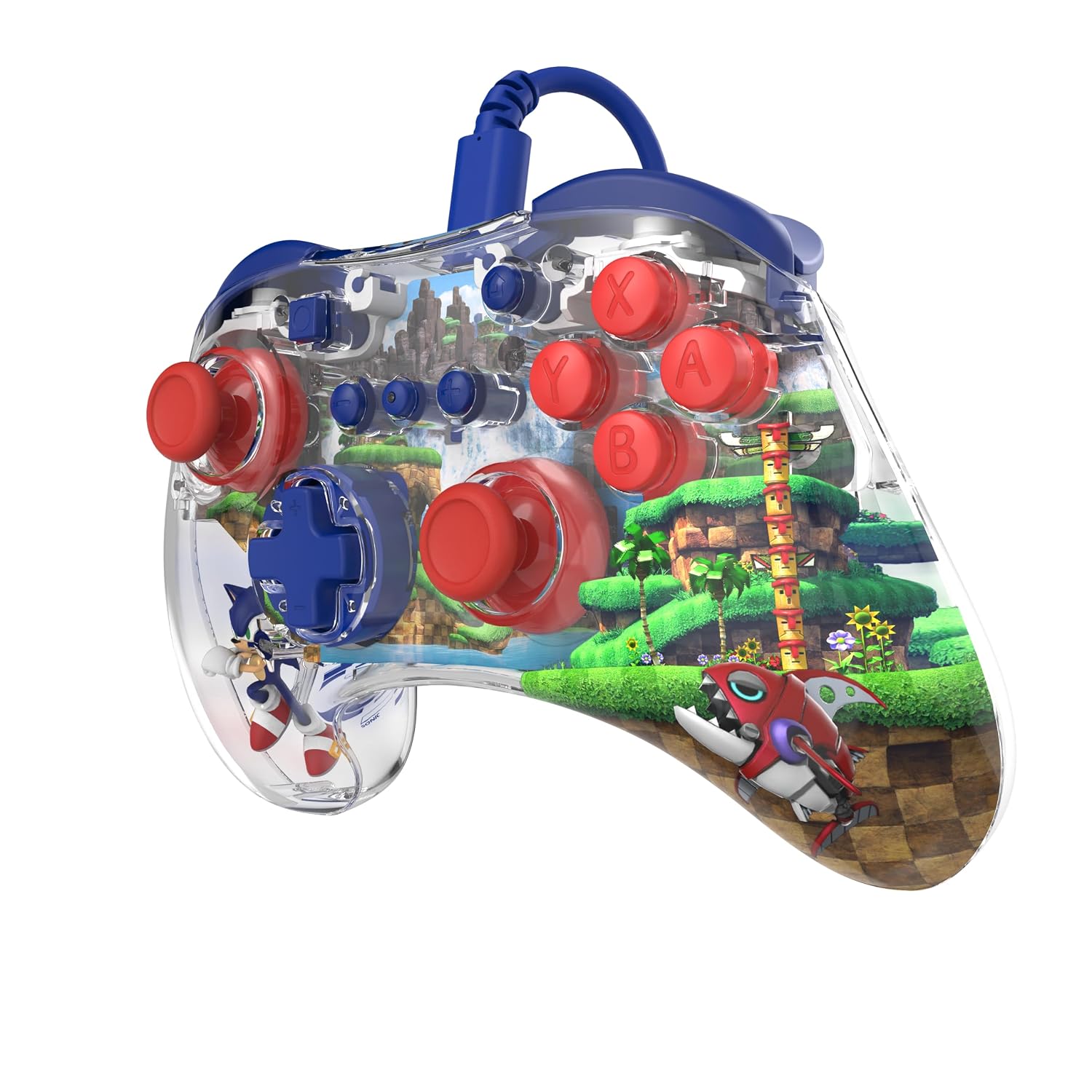 PDP REALMz Nintendo Switch Pro Controller. Customizable LED Lighting. 3.5mm Headphone Jack. Officially Licensed by Nintendo and SEGA