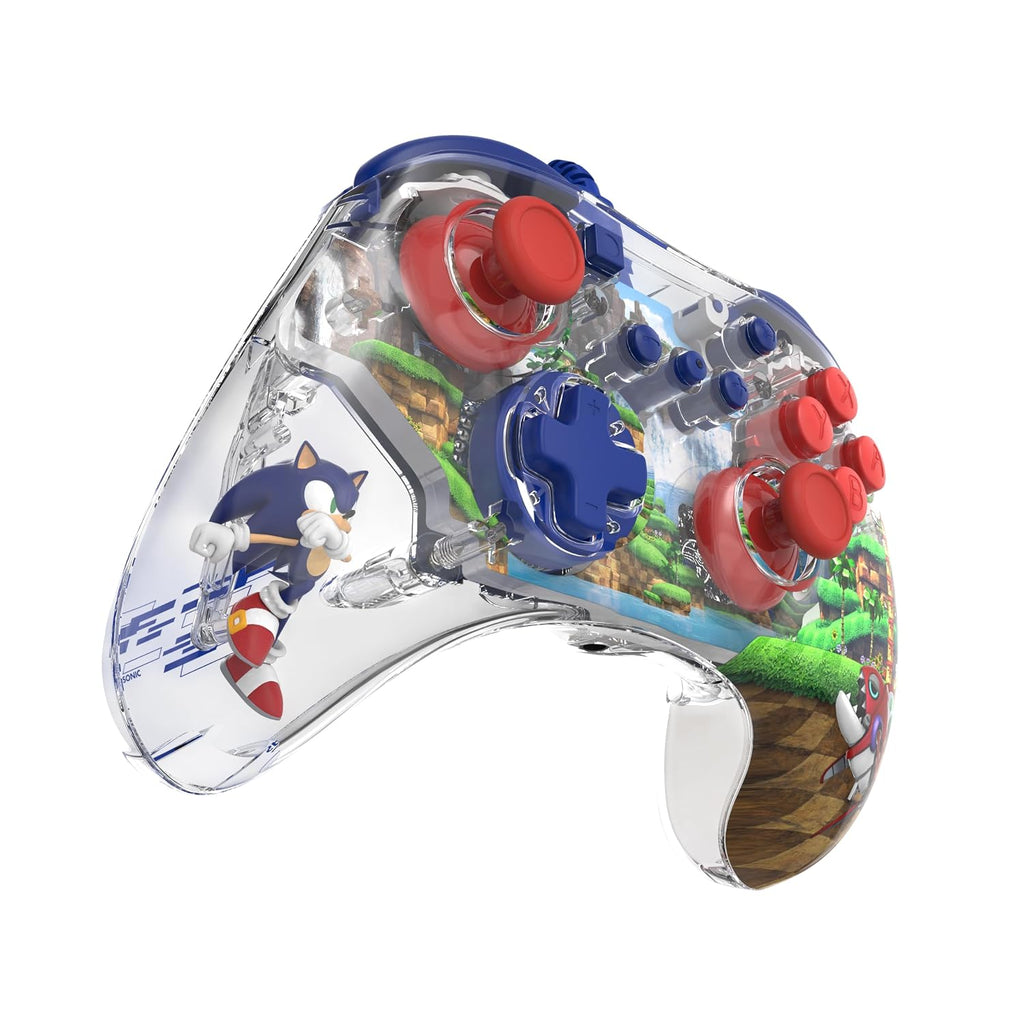 PDP REALMz Nintendo Switch Pro Controller. Customizable LED Lighting. 3.5mm Headphone Jack. Officially Licensed by Nintendo and SEGA