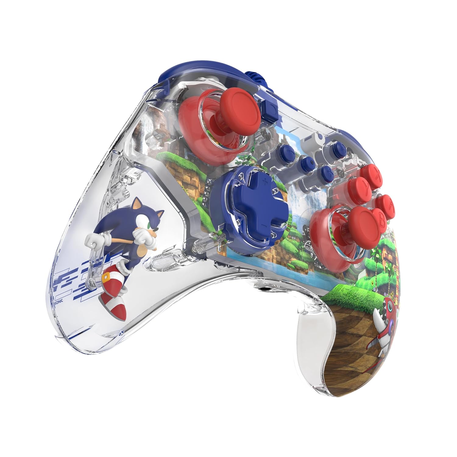 PDP REALMz Nintendo Switch Pro Controller. Customizable LED Lighting. 3.5mm Headphone Jack. Officially Licensed by Nintendo and SEGA