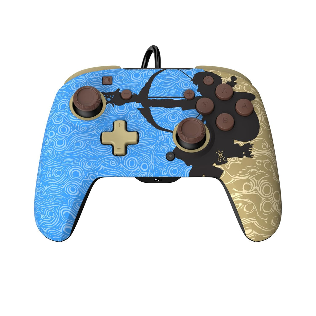 PDP REMATCH Enhanced Wired Power Nintendo Switch Pro Controller. Officially Licensed Switch Lite/OLED Compatible Gamepad. Customizable Programmable Buttons. Legend of Zelda BoTW Ancient Arrow